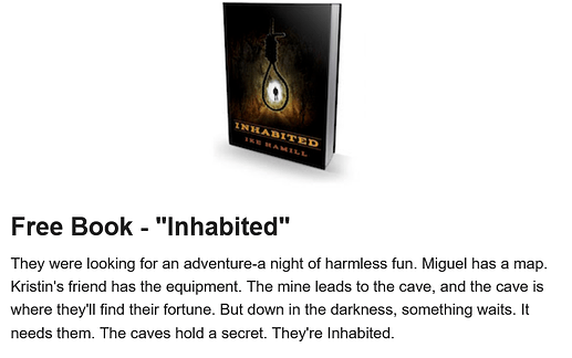 Free Book Inhabited by Ike Hamill