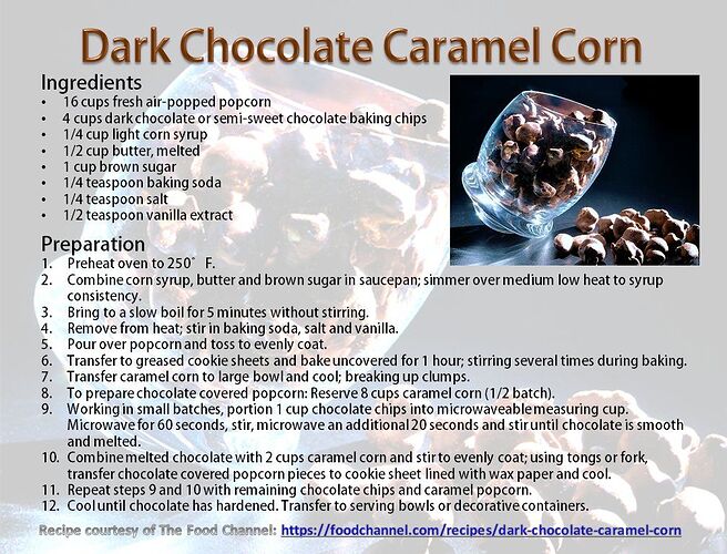 Dark Chocolate Caramel Corn