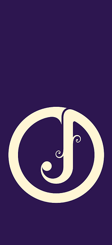 Phone Wallpaper J Logo Dark