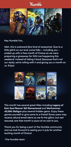 Humble Bundle Glitch