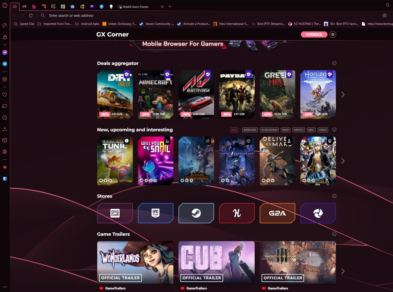 Trying Out The New Gaming Opera Browser - browser-gaming - Chrono
