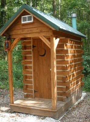 fancy outhouse